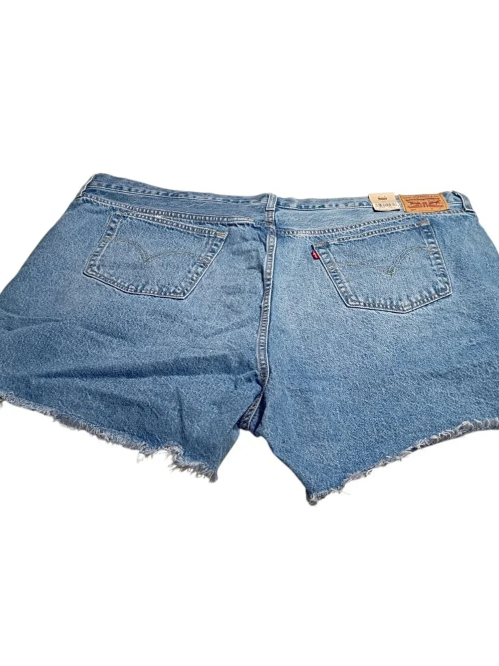 Levi's 501 Original Distressed High Rise Jean Shorts - 24W
